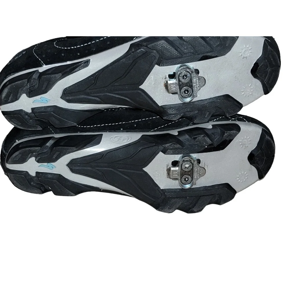 Specialized Women's Riata MTB‎ Cycling Shoes Black/silver Suede US 9/EU 40